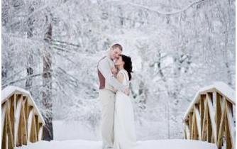 Coping with the elements at a winter wedding